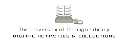 The University of Chicago Library Digital Activities and Collections